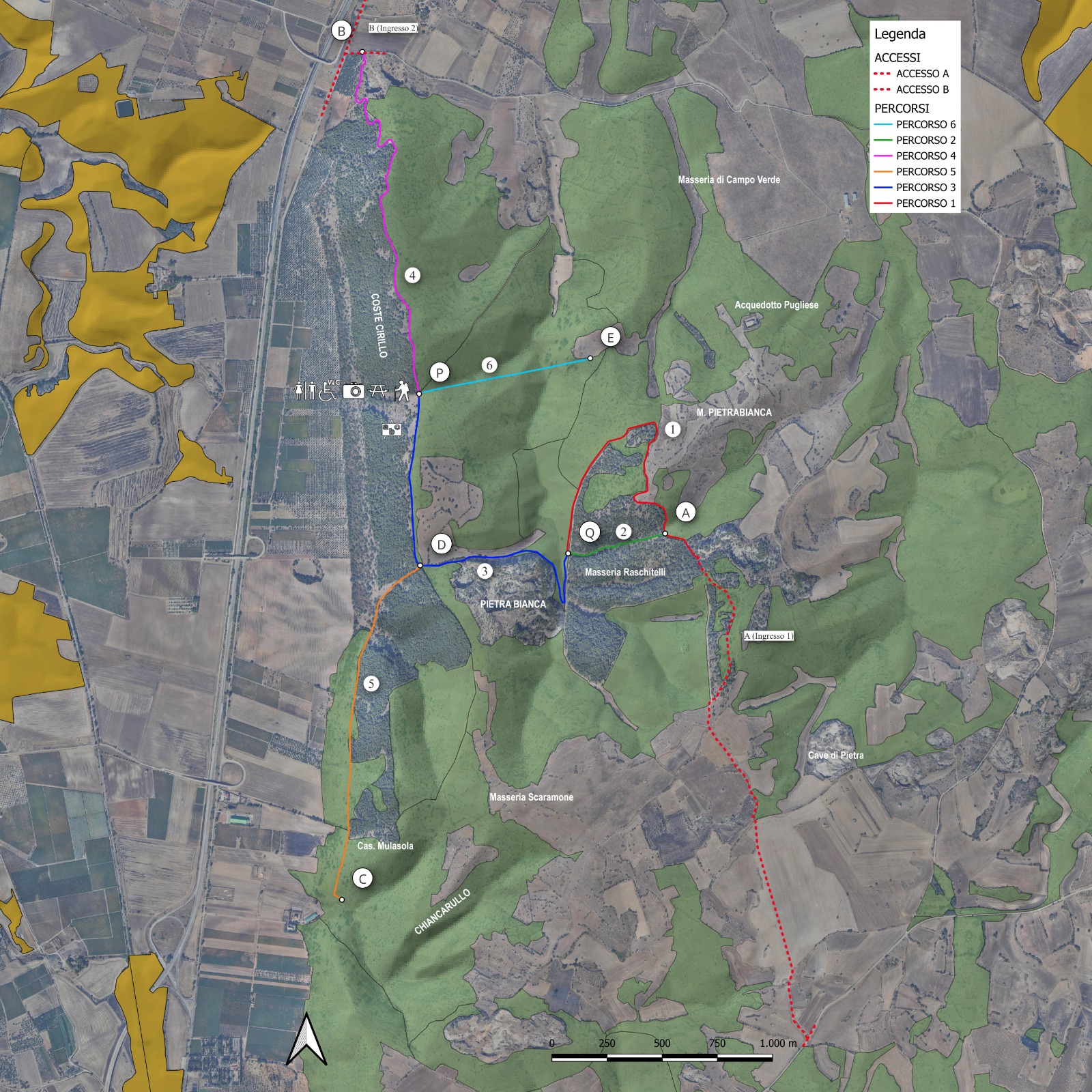 Percorsi escursionistici Monte Lisciacoli